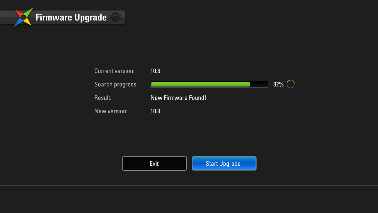 Firmware Upgrade. Found