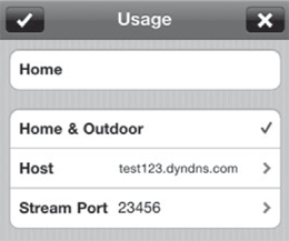 Streaming usage