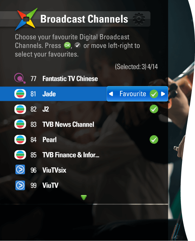 Favourite Channels