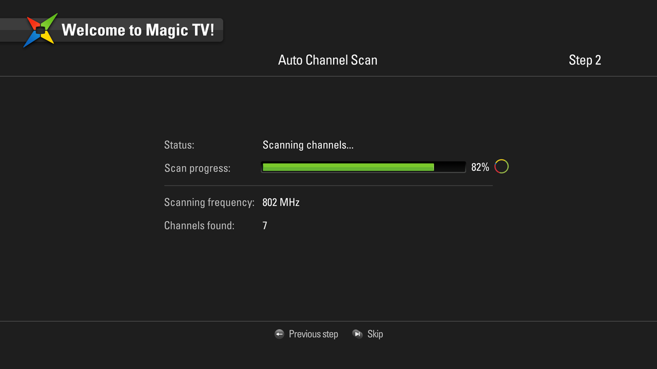 Scan for channels automatically
